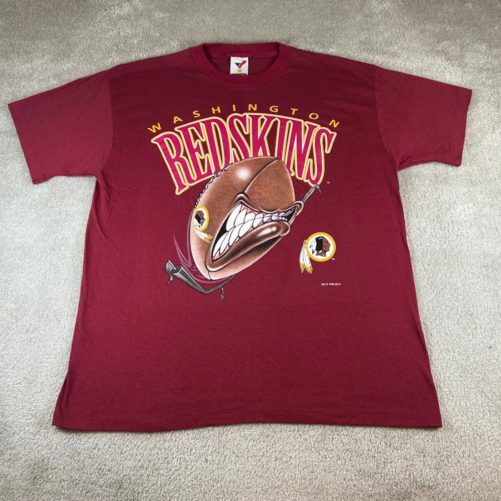 Vintage Artex Washington Redskins T-Shirt Men XL Burgundy 1994 NFL Single Stitch